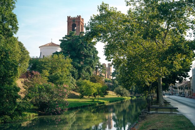 City walls of Castelfranco Veneto Treviso Italy