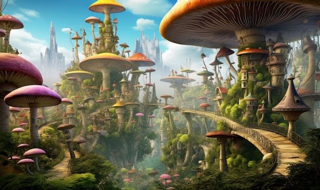 The city where big mushrooms grew