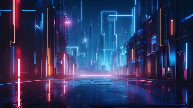 City Glow - Animated by TheFearMaster  Cyberpunk city, Futuristic city,  Neon wallpaper