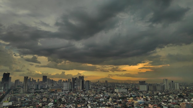 Cityscape against sky during sunset