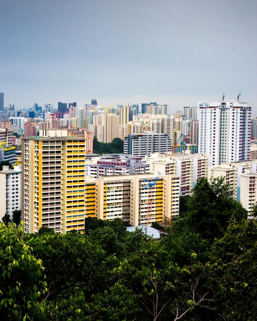 写真 空に照らされた都市風景