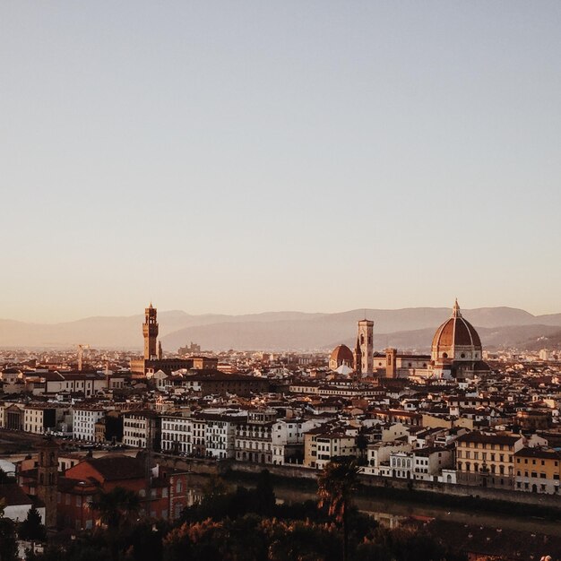 Foto paesaggio cittadino contro il cielo