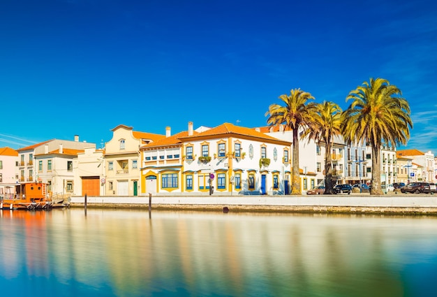 Photo cityscape of aveiro the portuguese venice portugal