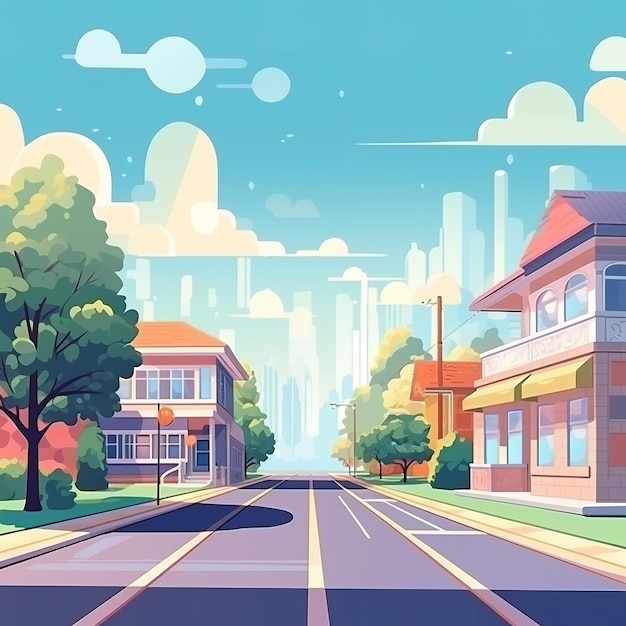 cityscape background illustration