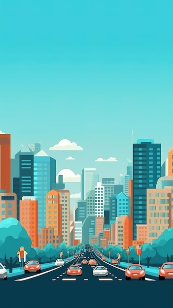 cityscape background illustration