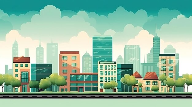 cityscape background illustration