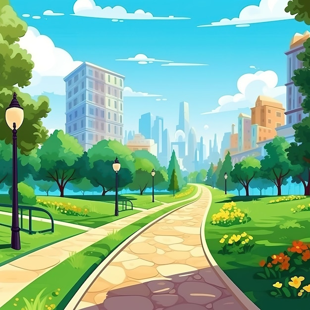 cityscape background illustration