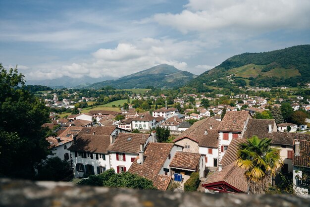 Cityscape of the Basque village of St Jean Pied de Port France