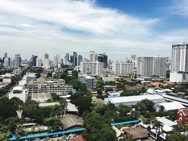 Cityscape of buildings against sky