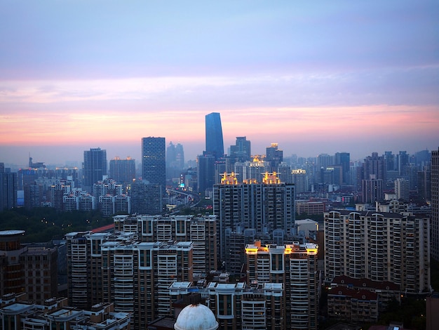 Photo cityscape during night