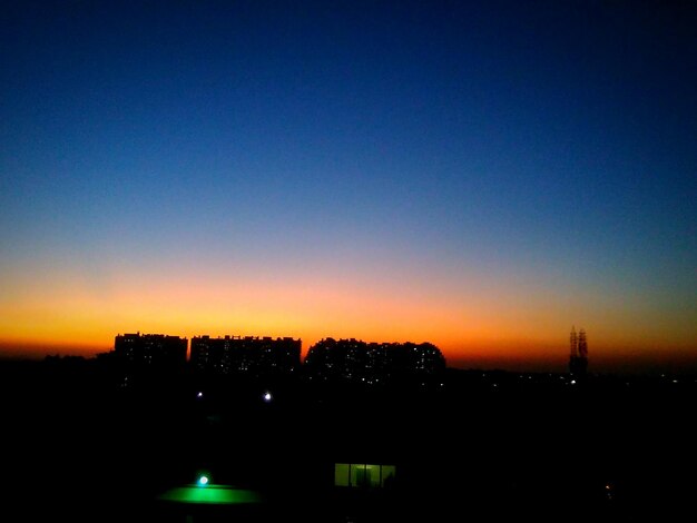 Cityscape at dusk