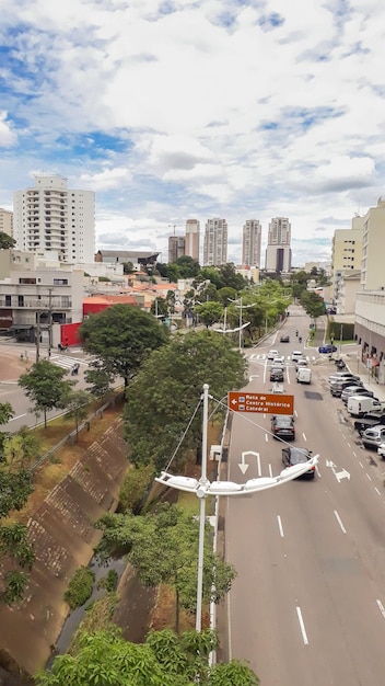 Cityscape of jundiai city sao paulo state brazil