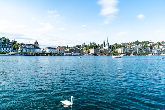 Cityscape of Lucerne in Switzerland