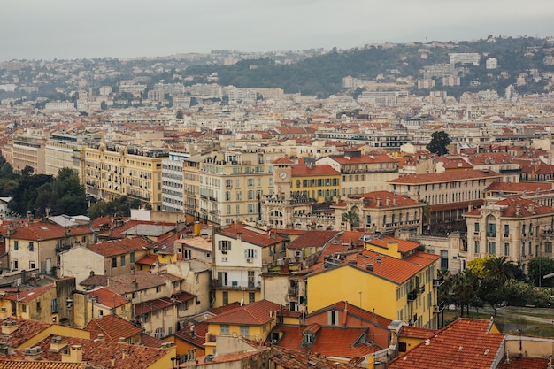 Paesaggio urbano del resort di lusso della riviera francese.