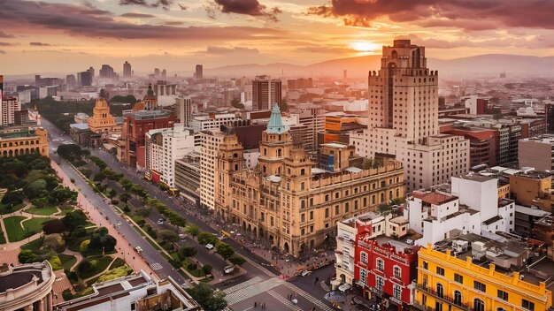 メキシコシティの都市風景