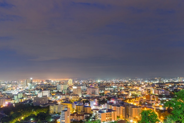 Cityscape Nacht Pattaya in Chonburi Thailand