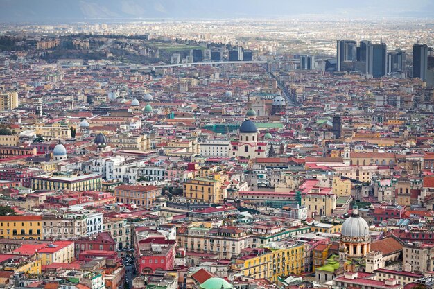 Foto paesaggio urbano di napoli in italia