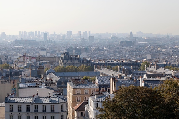 Cityscape of Paris in morning