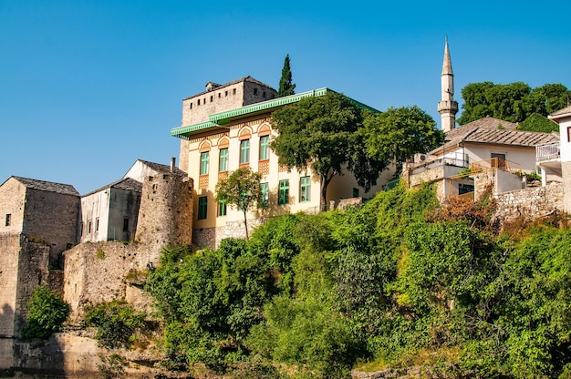 Cityscape photography of the city of Mostar