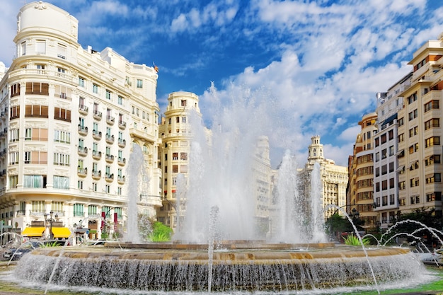 Cityscape of Valencia - third size population  city in Spain .