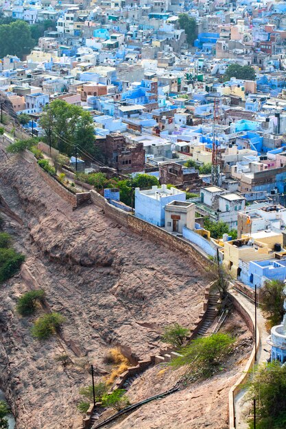 Cityscape van jodhpur, rajasthan state, india