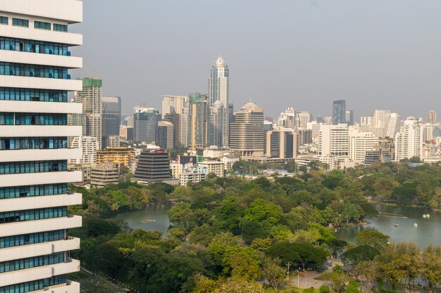 Cityscape with building in city of Bangkok