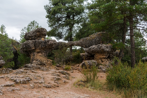 The "Ciudad Encantada" located in Cuenca, Spain