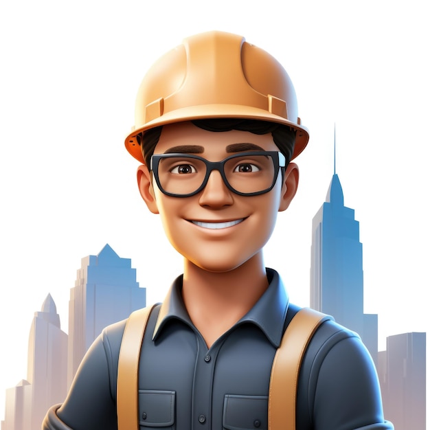 Civil Engineer digital avatar Generative AI