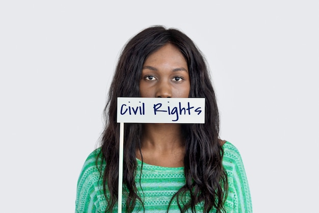 Civil Rights Word Young People