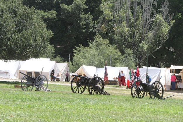 Foto ricreazione della guerra civile