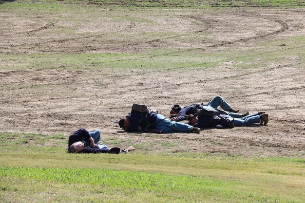 Photo civil war reenactment