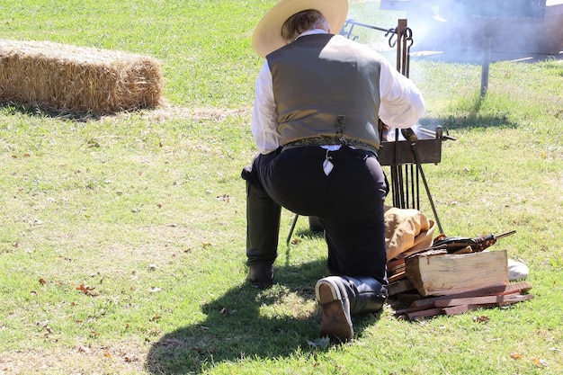 Photo civil war reenactment