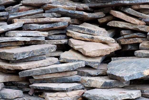 Cladding stones on nature background