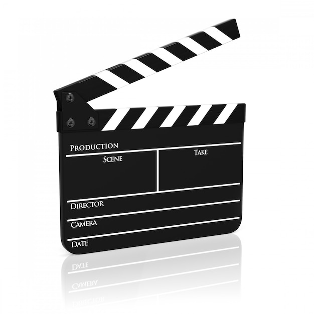 Clapboard isolated