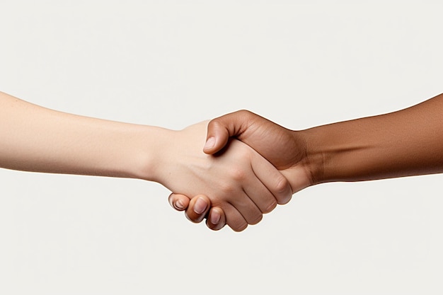 Clasp of cooperation handshake photo