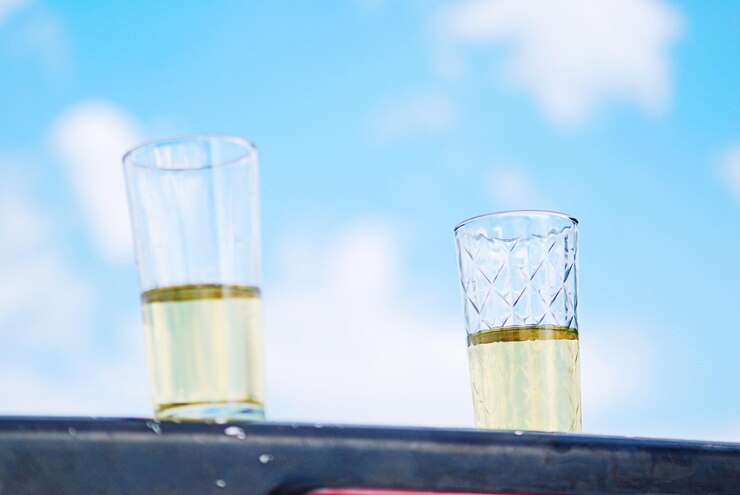 Photo ワインを飲むと 健康的な生活様式