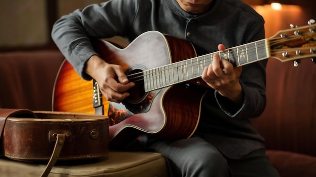 Classic acoustic guitar