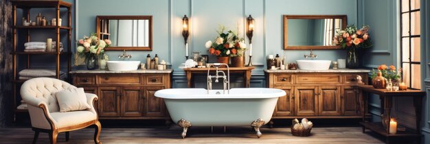 Classic americana the vintage allure of an oldfashioned bathroom