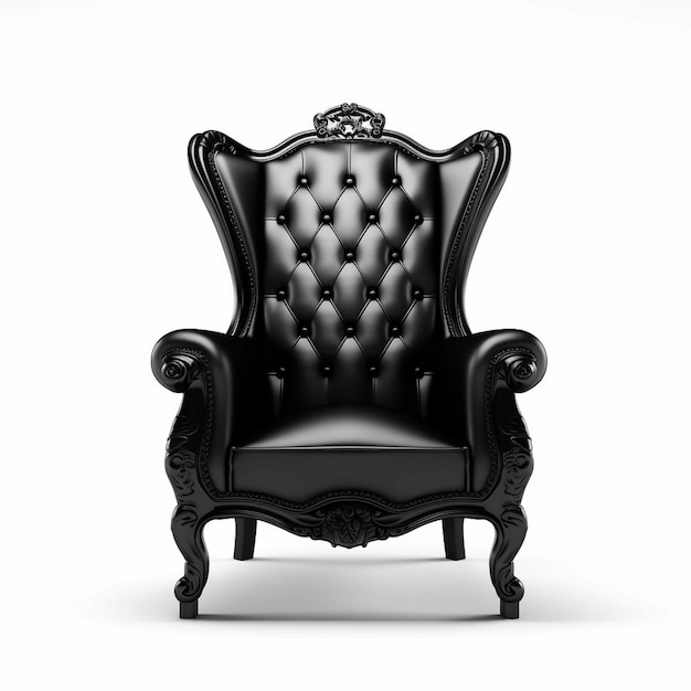 Classic armchair isolated on white background