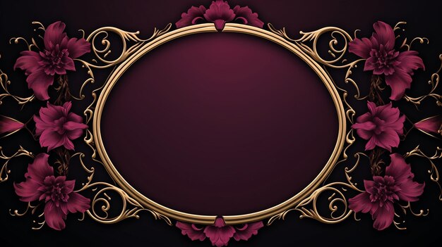 Photo classic background ornamental frame