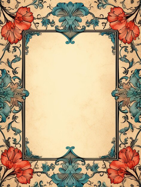 Photo classic background ornamental frame