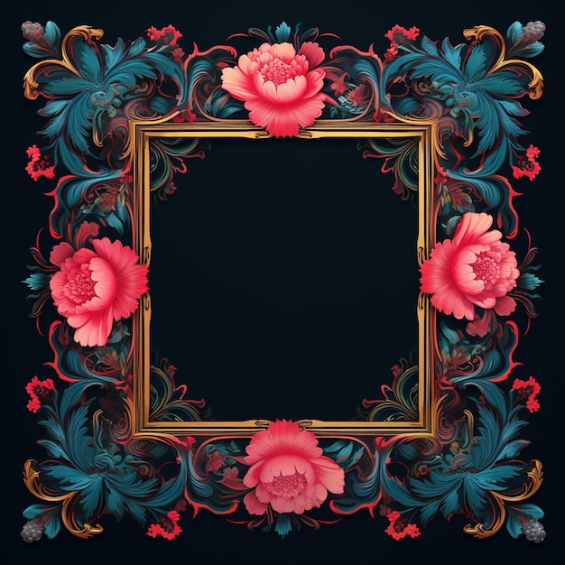 Photo classic background ornamental frame