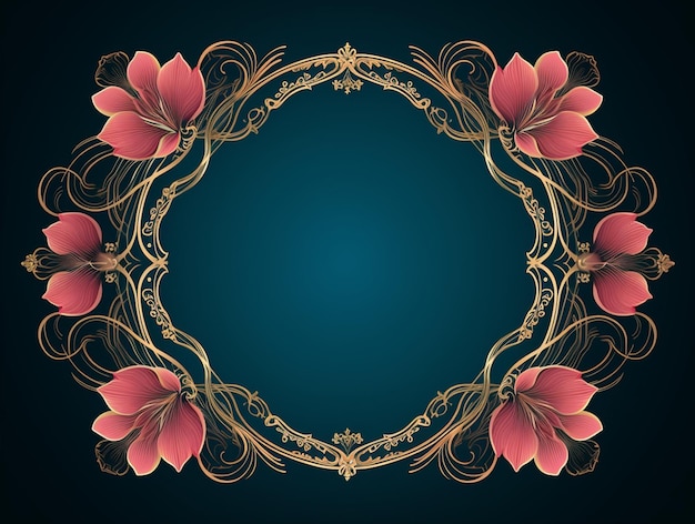 Photo classic background ornamental frame