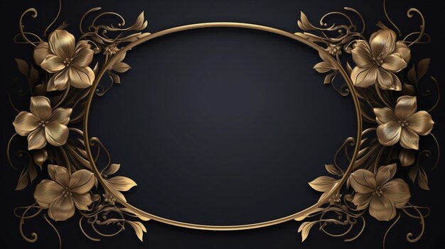 Photo classic background ornamental frame