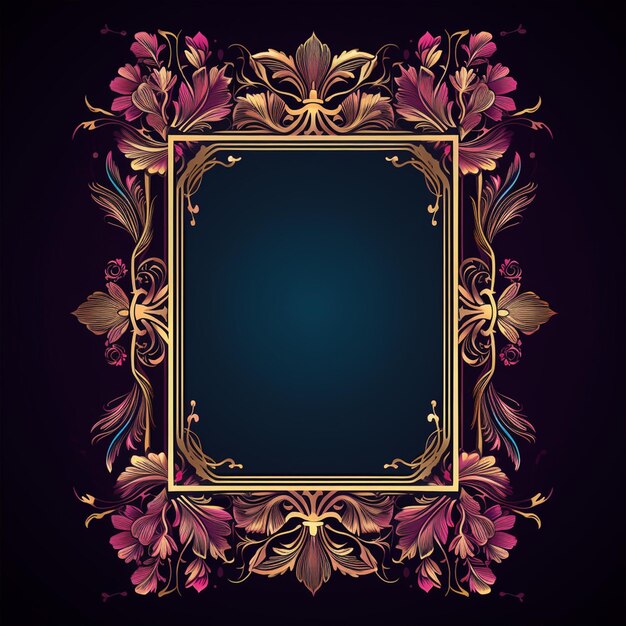 Photo classic background ornamental frame