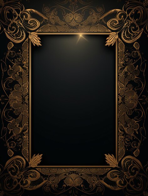 Photo classic background ornamental frame