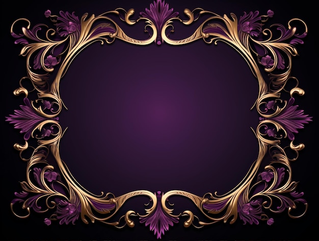 Photo classic background ornamental frame