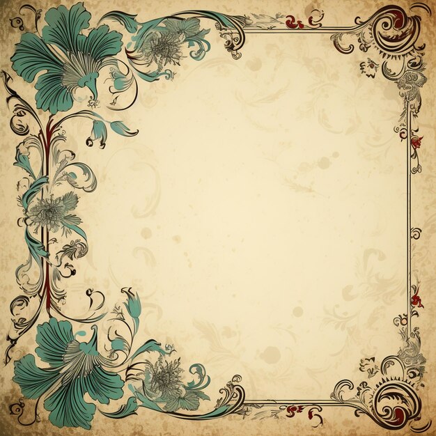 Photo classic background ornamental frame