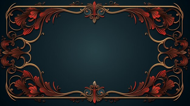 Photo classic background ornamental frame