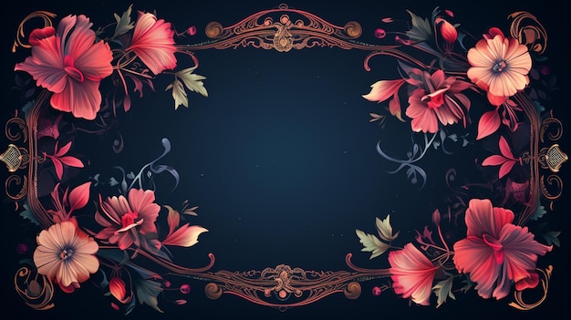 Photo classic background ornamental frame